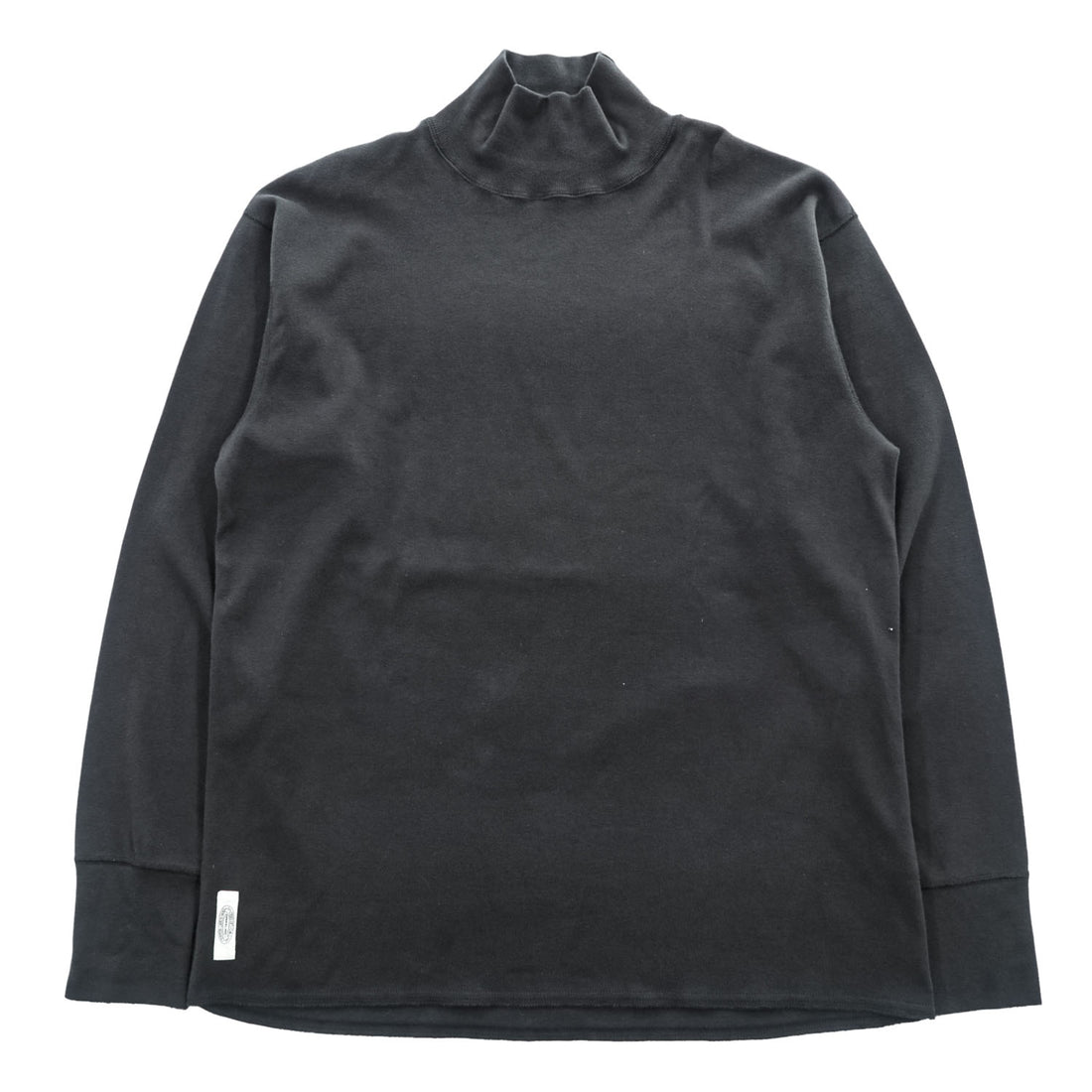 Nigel Cabourn 日本製 モックネック カットソー 長袖 ロングスリーブ Tシャツ L ブラック 8051-00-20002