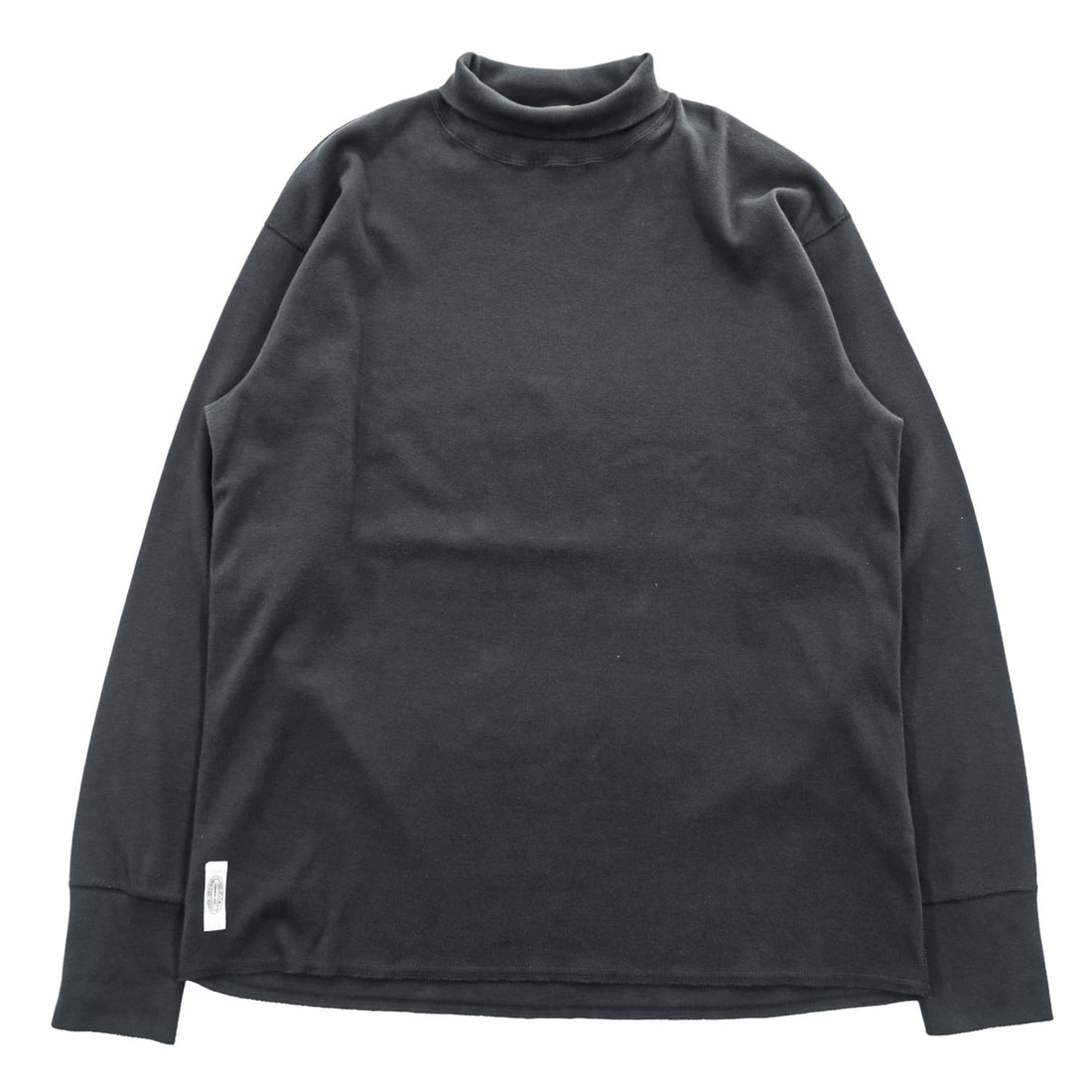 Nigel Cabourn 日本製 モックネック カットソー 長袖 ロングスリーブ Tシャツ L ブラック 8051-00-20002