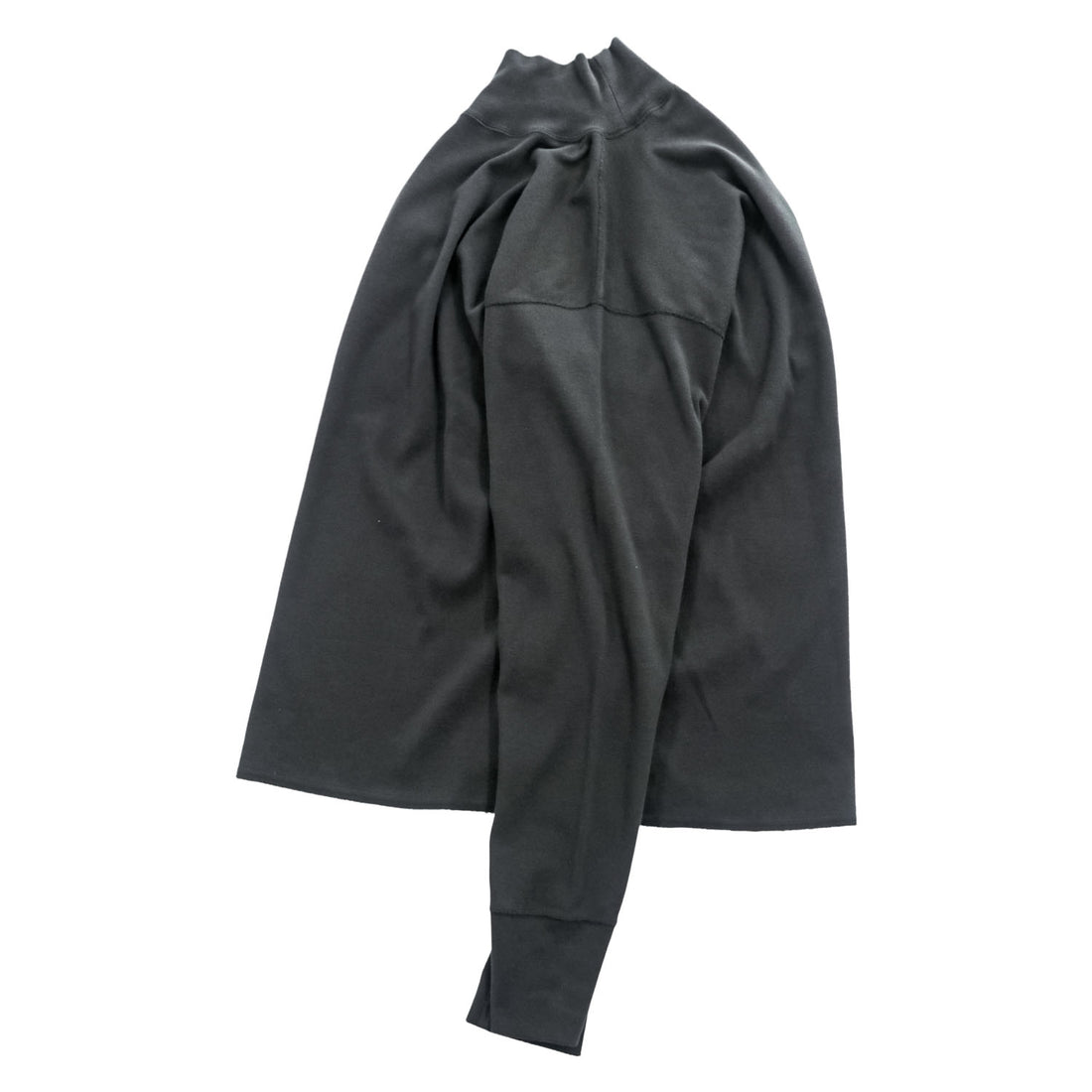 Nigel Cabourn 日本製 モックネック カットソー 長袖 ロングスリーブ Tシャツ L ブラック 8051-00-20002
