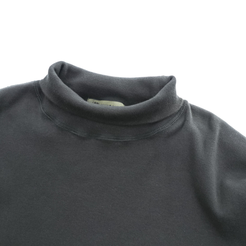 Nigel Cabourn 日本製 モックネック カットソー 長袖 ロングスリーブ Tシャツ L ブラック 8051-00-20002