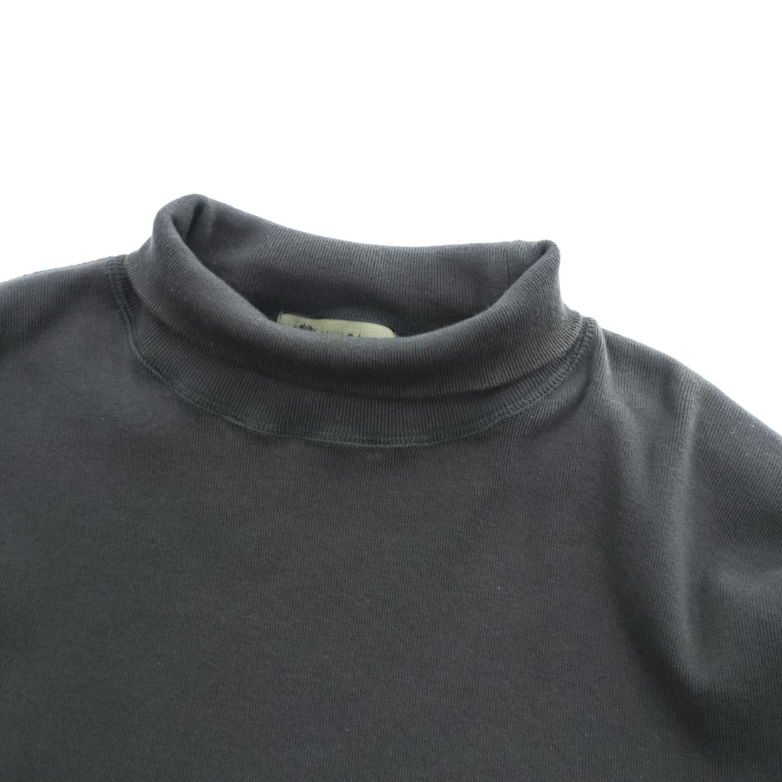 Nigel Cabourn 日本製 モックネック カットソー 長袖 ロングスリーブ Tシャツ L ブラック 8051-00-20002