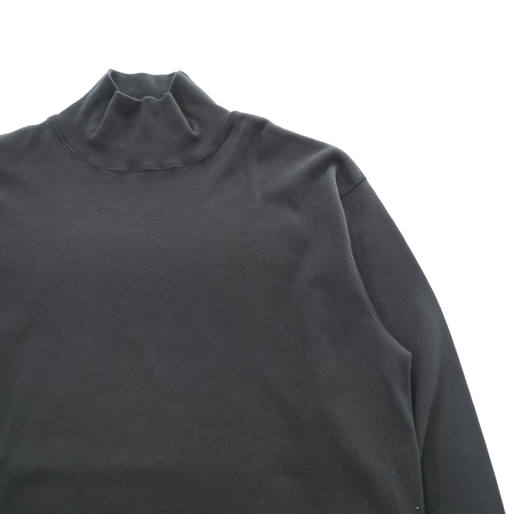 Nigel Cabourn 日本製 モックネック カットソー 長袖 ロングスリーブ Tシャツ L ブラック 8051-00-20002