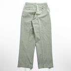 Polo Ralph Lauren 90s Vintage Chino Pants, Size L, Beige, Wide Leg, 2-Tuck Pleats, Double Cuffs, Hammond Pant, Unused.