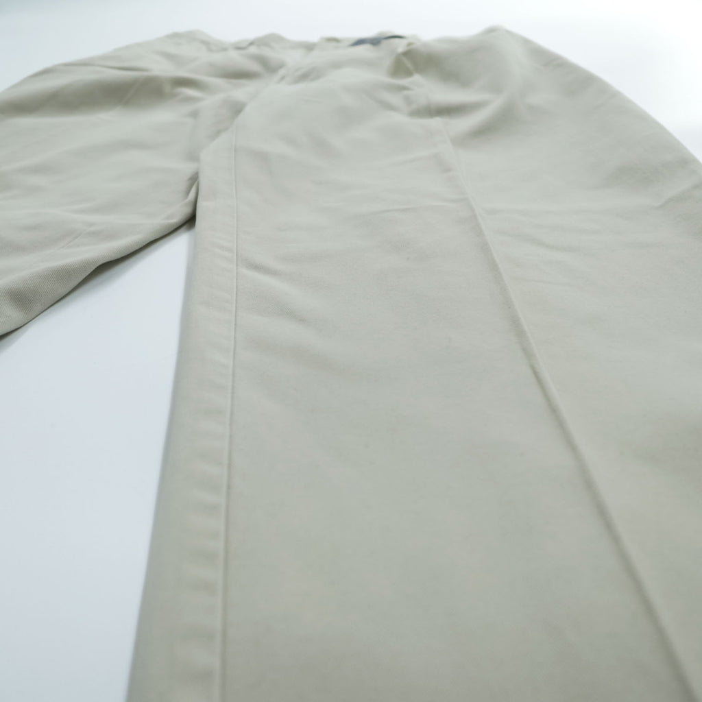 Polo Ralph Lauren 90s Vintage Chino Pants, Size L, Beige, Wide Leg, 2-Tuck Pleats, Double Cuffs, Hammond Pant, Unused.