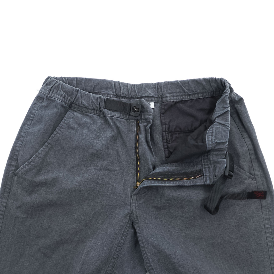 GRAMICCI クライミングパンツ ウェビングベルト ストレッチパンツ M グレー ベルト付 GMP-18S124