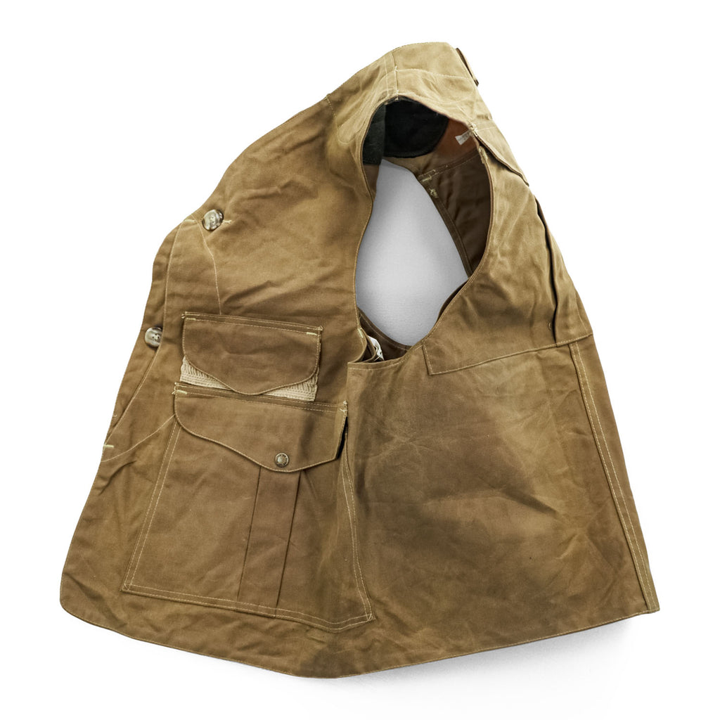 1997 Filson Style 31 Tin Cloth Hunting Vest USA Made L Waxed Cotton W/Tags