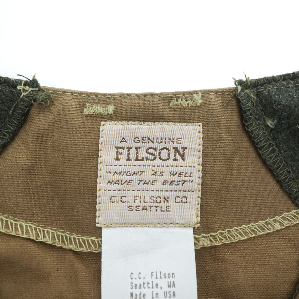 1997 Filson Style 31 Tin Cloth Hunting Vest USA Made L Waxed Cotton W/Tags