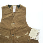 1997 Filson Style 31 Tin Cloth Hunting Vest USA Made L Waxed Cotton W/Tags