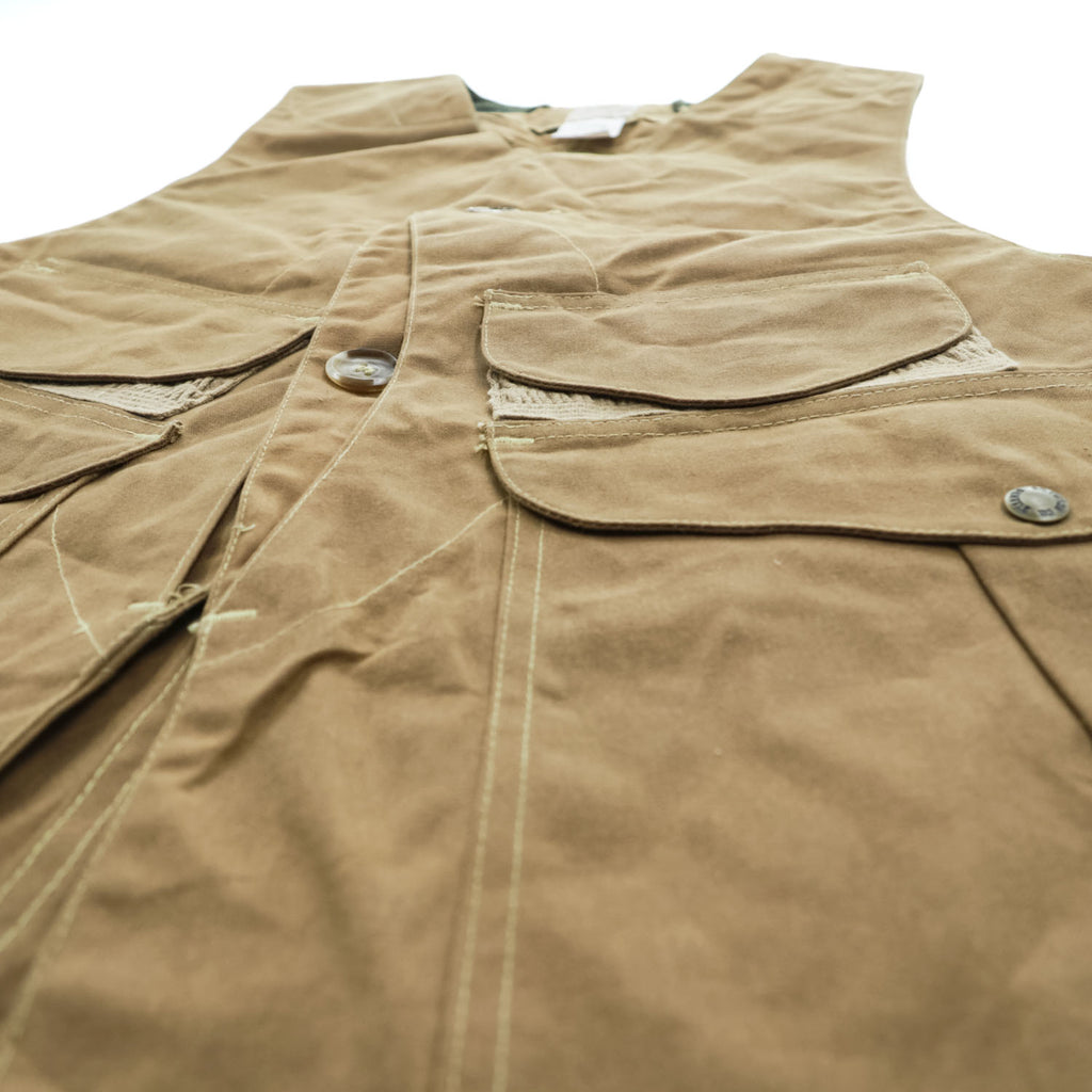 1997 Filson Style 31 Tin Cloth Hunting Vest USA Made L Waxed Cotton W/Tags