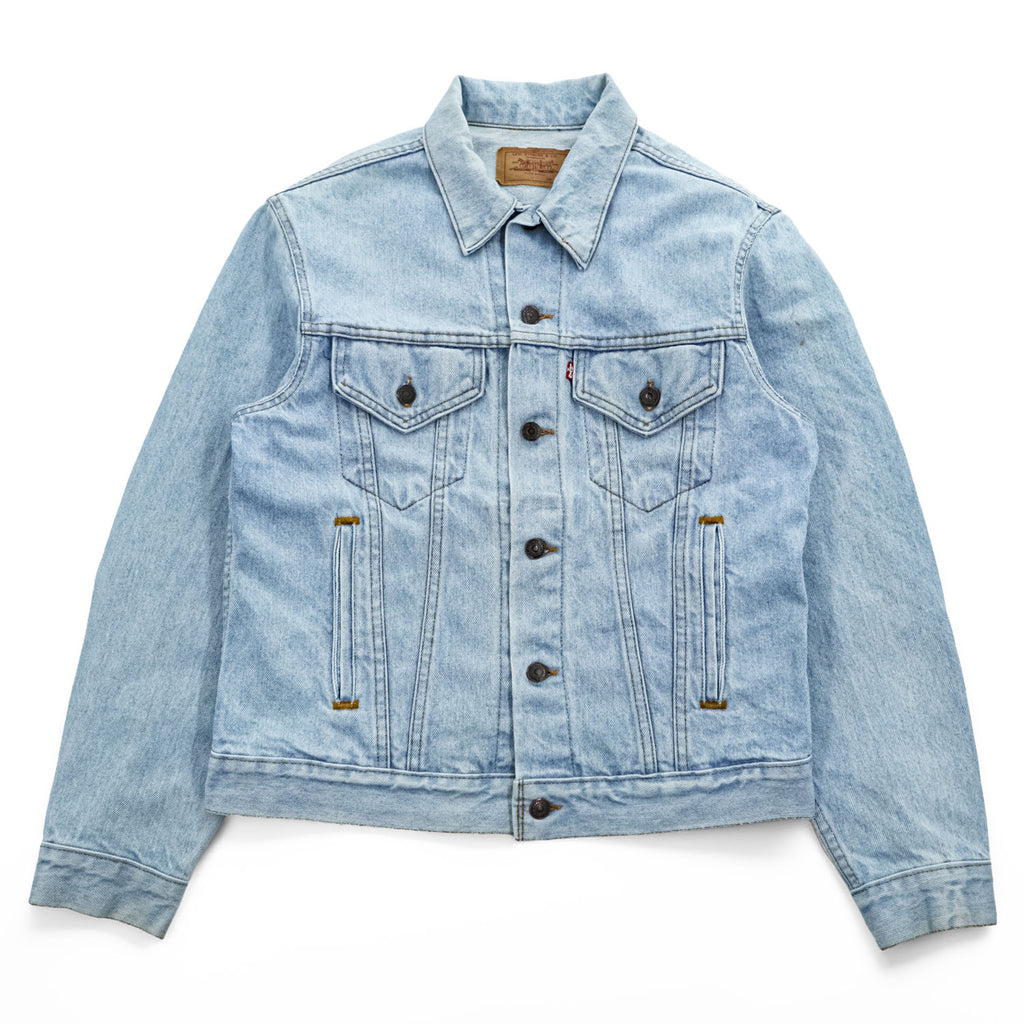Levi Strauss USA-Made 1980s Vintage Denim Jacket (G-Jean) Size M, Blue, Button Backing 527, 70506-0211
