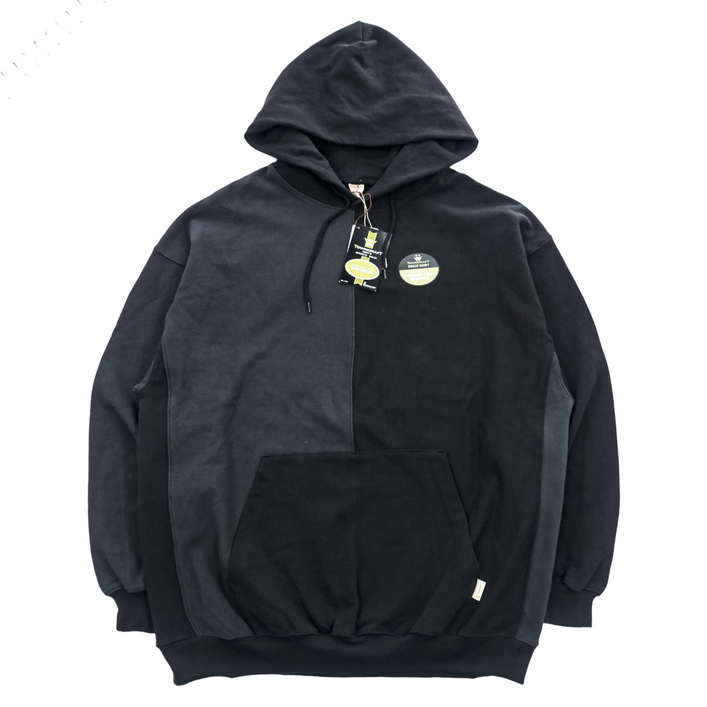 TOWNCRAFT Crazy Pattern Pullover Sweat Hoodie Charcoal Size M New with Tags