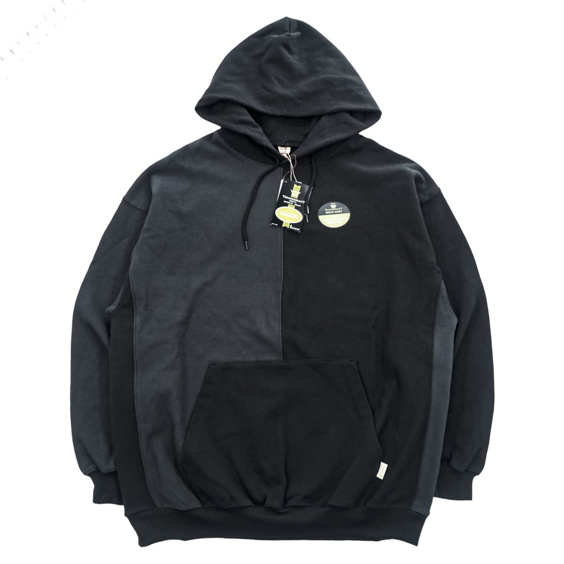 TOWNCRAFT Crazy Pattern Pullover Sweat Hoodie Charcoal Size M New with Tags