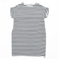 ORCIVAL Made in France 100% Cotton Striped Short Sleeve Dress White Black