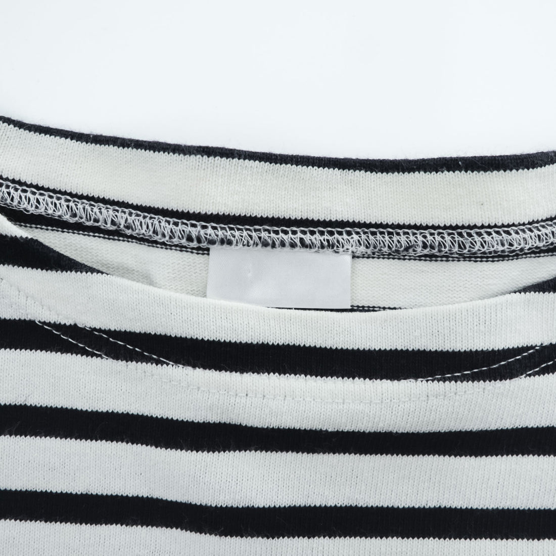 ORCIVAL Made in France 100% Cotton Striped Short Sleeve Dress White Black