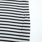 ORCIVAL Made in France 100% Cotton Striped Short Sleeve Dress White Black