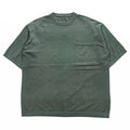 crépuscule Cotton Short Sleeve Knit Pocket Shirt Green Size 2 1701-010