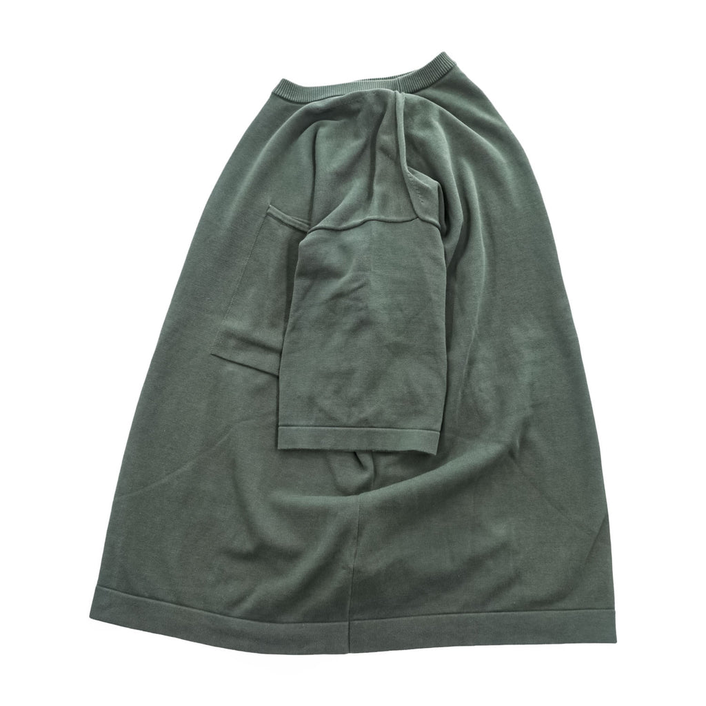 crépuscule Cotton Short Sleeve Knit Pocket Shirt Green Size 2 1701-010