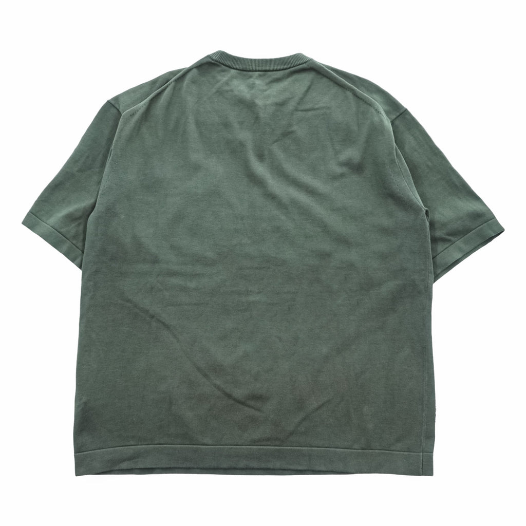 crépuscule Cotton Short Sleeve Knit Pocket Shirt Green Size 2 1701-010