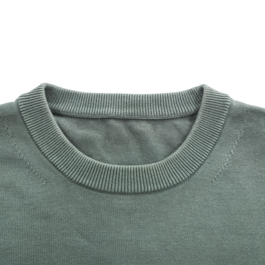 crépuscule Cotton Short Sleeve Knit Pocket Shirt Green Size 2 1701-010