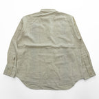 Tommy Bahama リネン100% 長袖シャツ XL ベージュ 麻 ボタニカル柄 RELAX