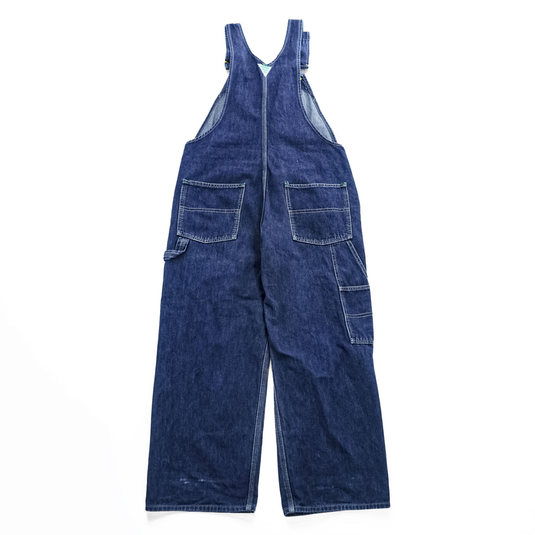 1990s OshKosh B'gosh VESTBAK Indigo Denim Carpenter Overalls Size 32 839-1100