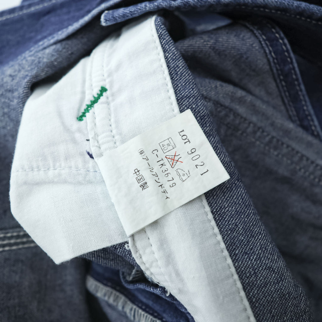 1990s OshKosh B'gosh VESTBAK Indigo Denim Carpenter Overalls Size 32 839-1100