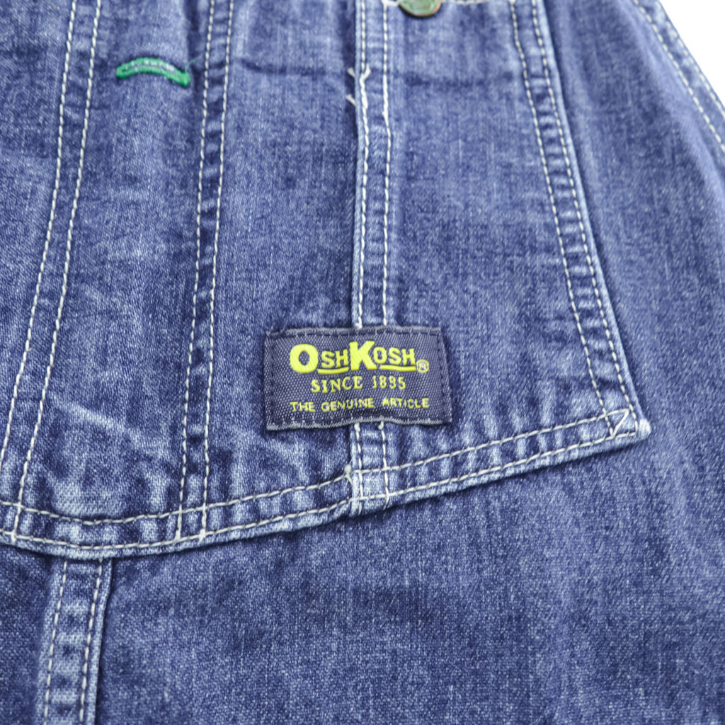 1990s OshKosh B'gosh VESTBAK Indigo Denim Carpenter Overalls Size 32 839-1100