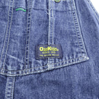 1990s OshKosh B'gosh VESTBAK Indigo Denim Carpenter Overalls Size 32 839-1100