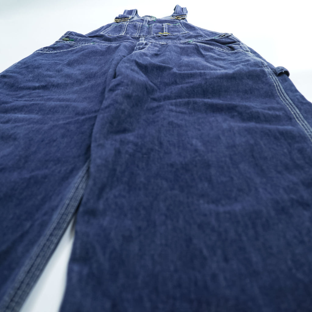 1990s OshKosh B'gosh VESTBAK Indigo Denim Carpenter Overalls Size 32 839-1100