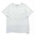 Nigel Cabourn 55-U-8110 White Raglan Sleeve Button Chest Pocket T-Shirt Size 48