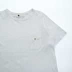 Nigel Cabourn 55-U-8110 White Raglan Sleeve Button Chest Pocket T-Shirt Size 48