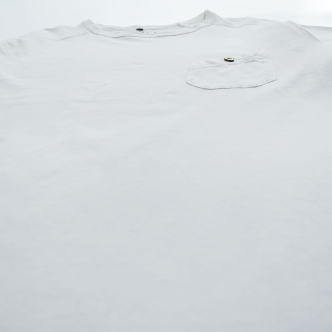 Nigel Cabourn 55-U-8110 White Raglan Sleeve Button Chest Pocket T-Shirt Size 48