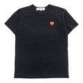 PLAY COMME des GARCONS 日本製 ハートロゴ Tシャツ XL ブラック AD2025/4 AX-T108