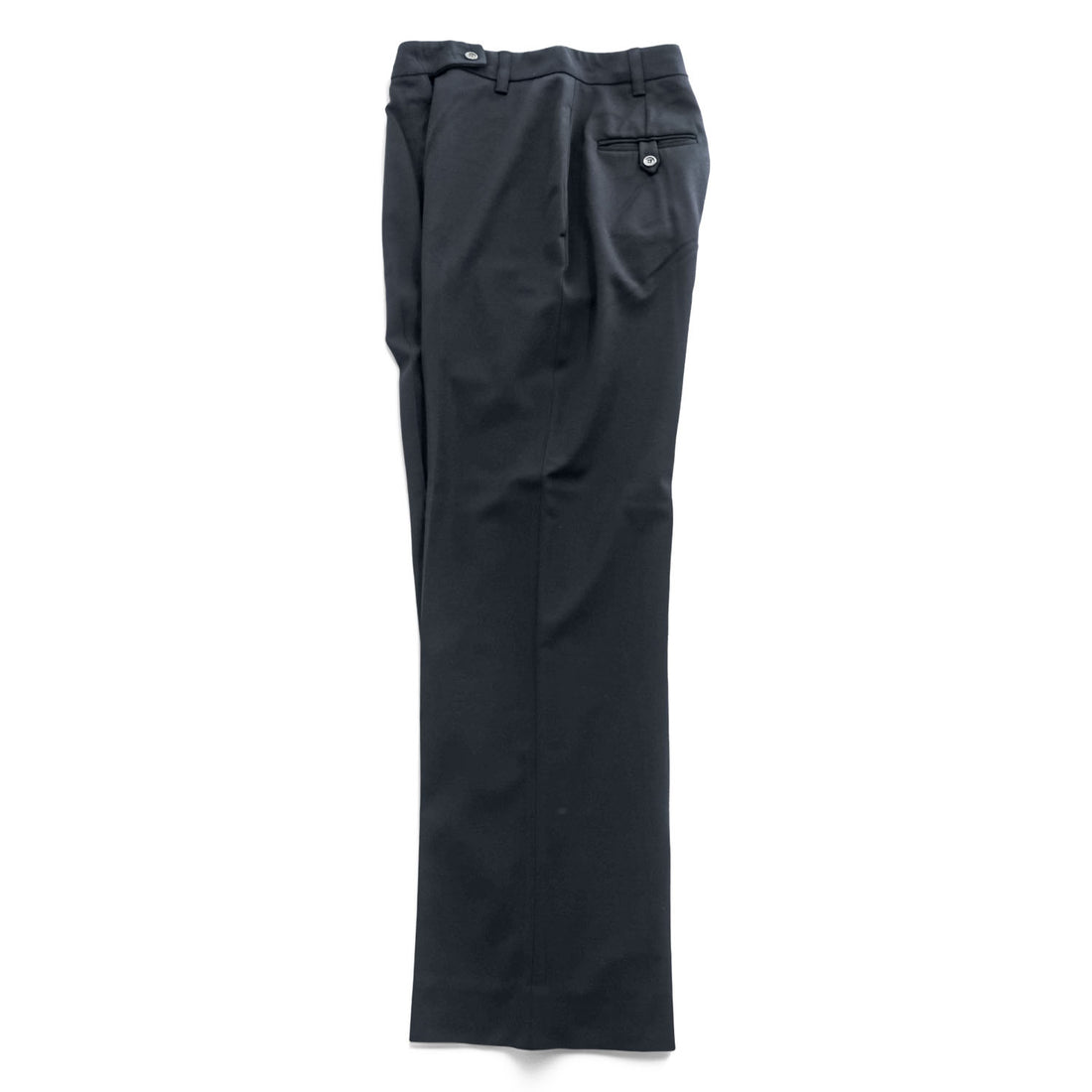 PRADA イタリア製 ワイドレッグ スラックス パンツ XL ブラック ストレッチ