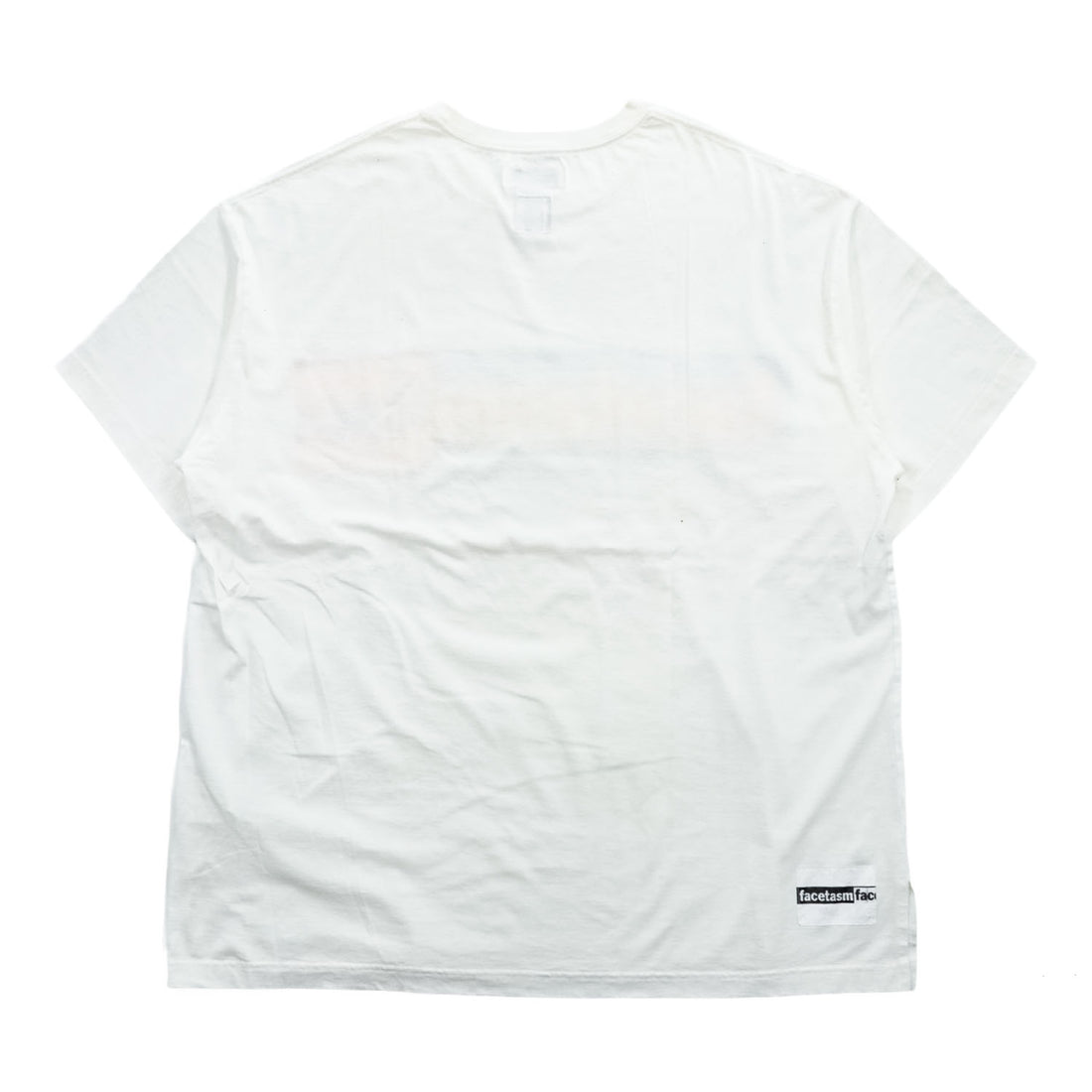FACETASM 日本製 Tシャツ LOGO PRINT BIG TEE XL ホワイト ワイド ビッグサイズ CSW-TEE-U03