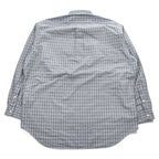 Ralph Lauren 90年代 ヴィンテージ BLAKE 長袖 チェックシャツ XL グレー 刺繍 ポニー ロゴ TWO-PLY COTTON ボタンダウン