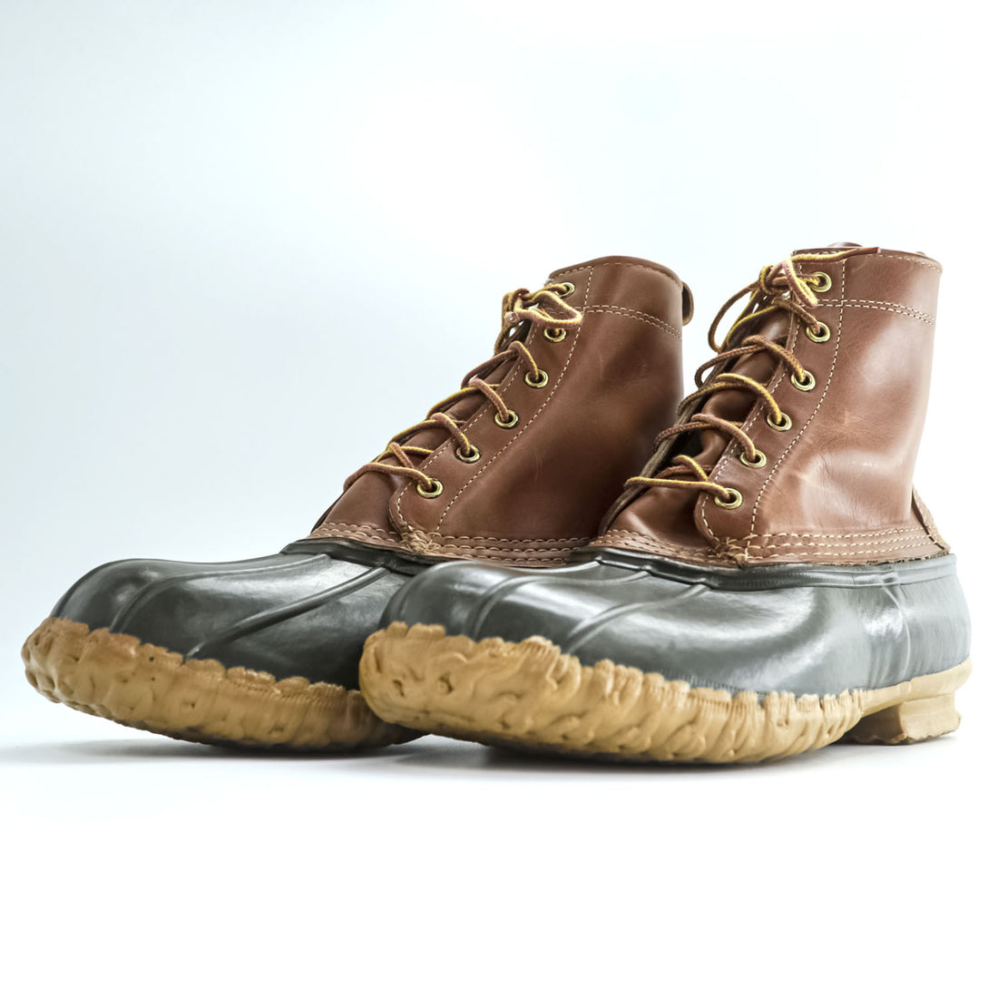 L.L.Bean USA製 ビーンブーツ BEAN BOOTS レザー ダックブーツ 26cm ガムソール 06002