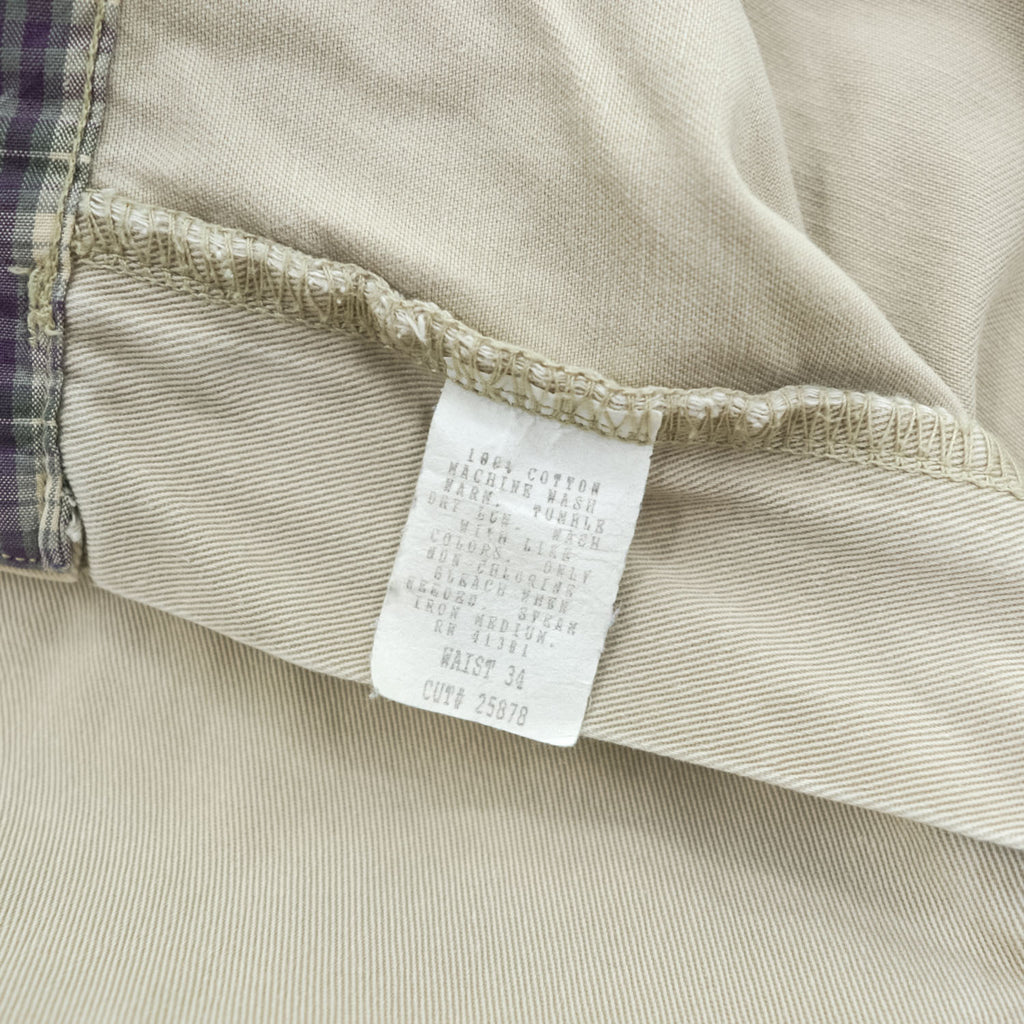 Polo Ralph Lauren 90年代 USA製 ヴィンテージ 2タックショーツ THE CLASSIC GOLF PANT ショートパンツ ハーフパンツ L ベージュ プリーツ