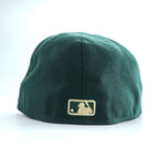 New Era 59FIFTY ボストン・レッドソックス レザーBロゴ ダークグリーン キャップ 7 1/2