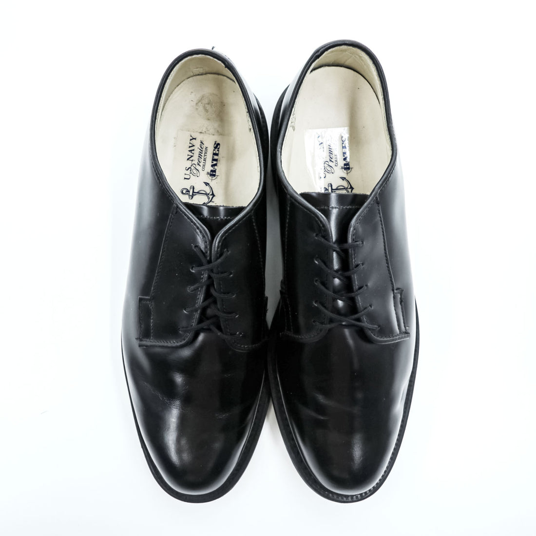 BATES US NAVY ミリタリー サービスシューズ 革靴 レザー ドレスシューズ 27cm PREMIER COLLECTION ブラック vibramソール 15825-001808-75-28