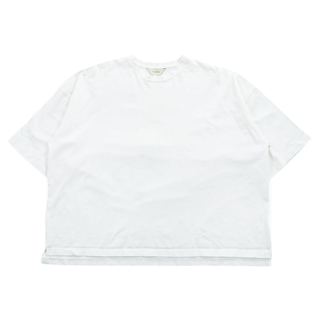 JieDa オーバーサイズ Tシャツ FREE ホワイト ワイド 短丈 サイドスリット