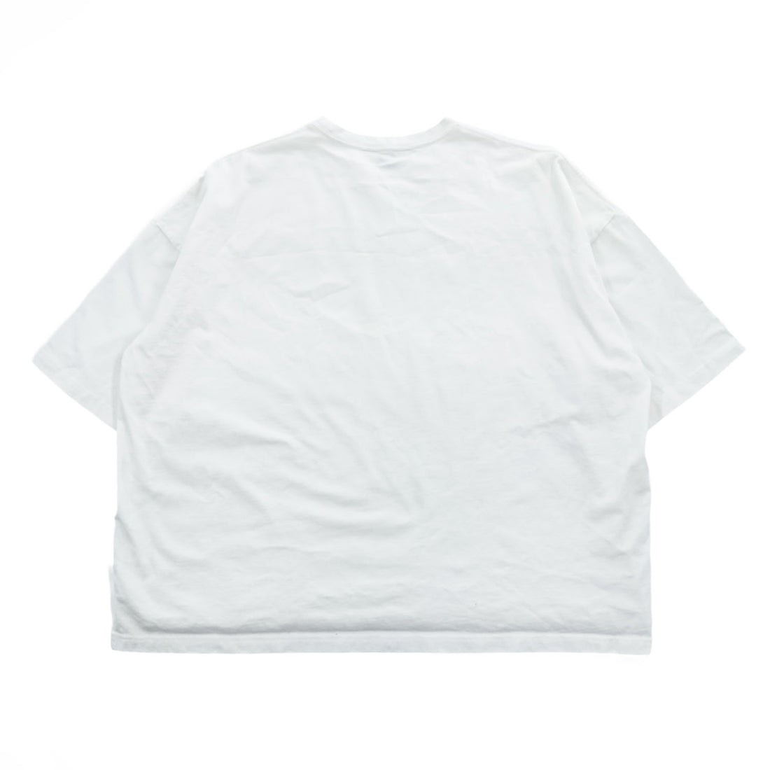 JieDa オーバーサイズ Tシャツ FREE ホワイト ワイド 短丈 サイドスリット