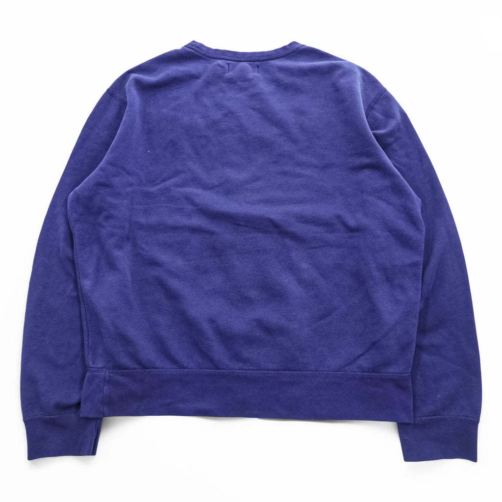 Polo Ralph Lauren 90年代 ヴィンテージ 前V スウェット トレーナー XL ブルー スモールポニー ロゴ 刺繍