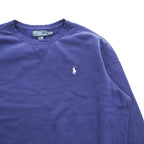 Polo Ralph Lauren 90年代 ヴィンテージ 前V スウェット トレーナー XL ブルー スモールポニー ロゴ 刺繍