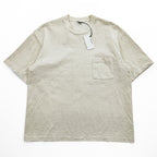 AURALEE 日本製 コットンリネン ポケットTシャツ STAND UP TEE L ベージュ A21ST02SU 未使用品