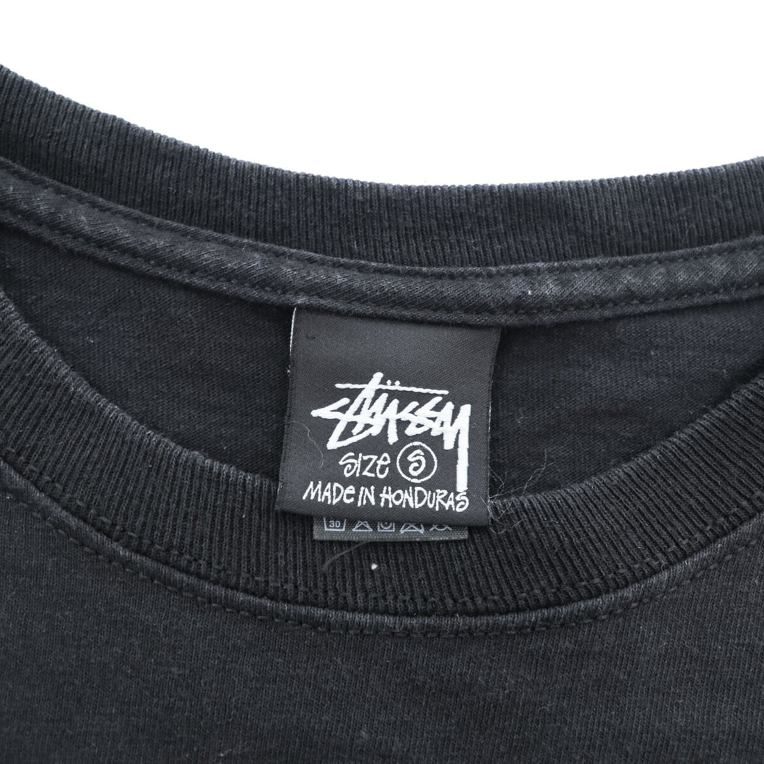 STUSSY サークルロゴ 両面プリント Tシャツ S ブラック International Stüssy Tribe