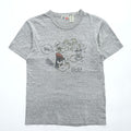 BUZZ RICKSON'S 日本製 ポパイ POPEYE Tシャツ M グレー 染み込みプリント USN