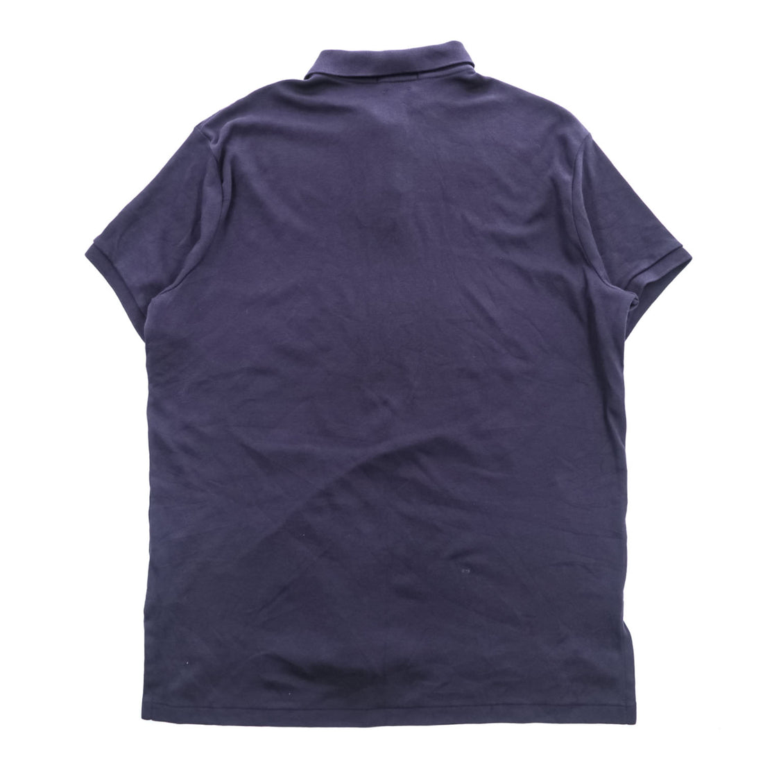 POLO RALPH LAUREN Custom Fit Navy Short Sleeve Polo Shirt Men's L Pony Logo