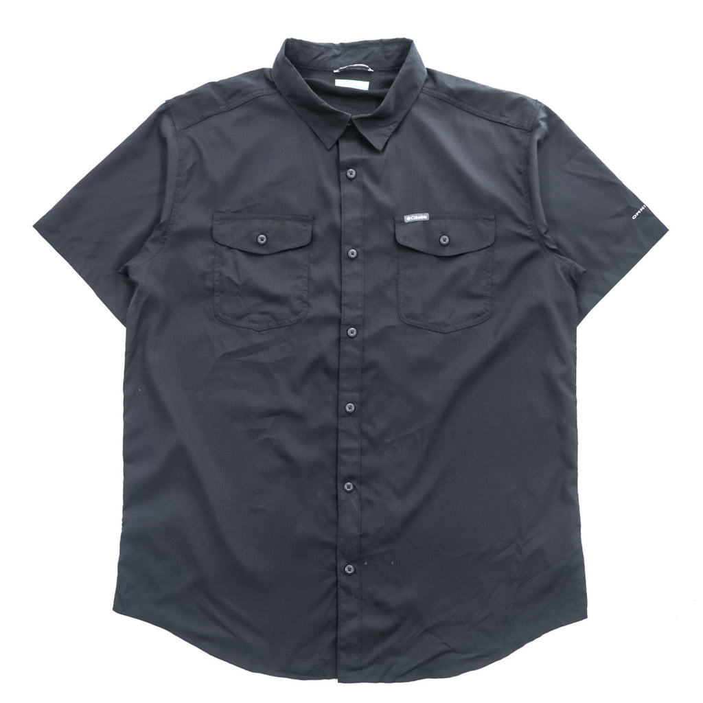 Columbia 半袖シャツ OMNI-WICK XL ブラック メッシュ Utillzer 2 Solid S/S Shirt 透湿 AM9136