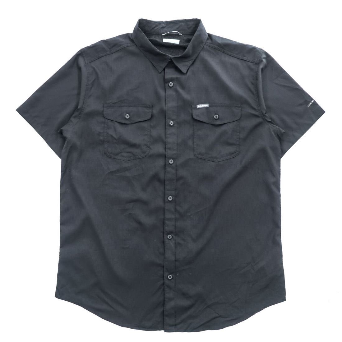Columbia 半袖シャツ OMNI-WICK XL ブラック メッシュ Utillzer 2 Solid S/S Shirt 透湿 AM9136